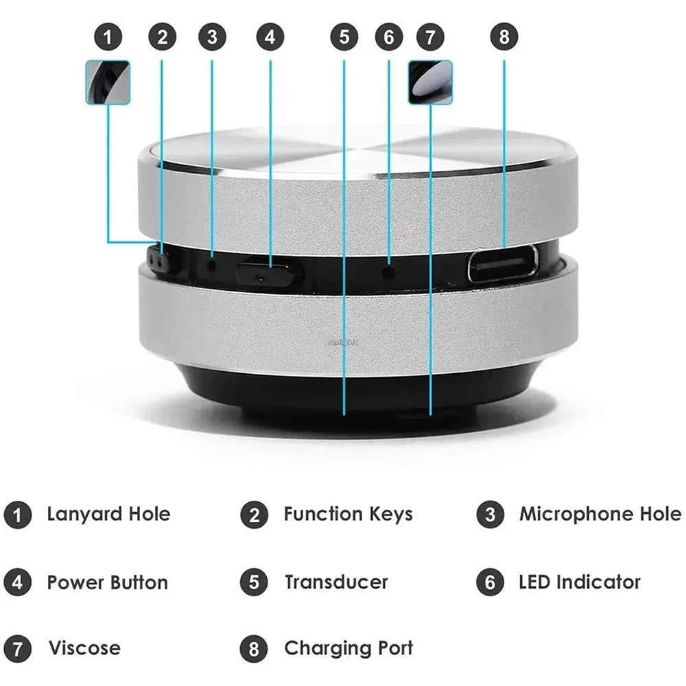 Altavoz Portátil de Conducción Ósea. Conexión bluetooth