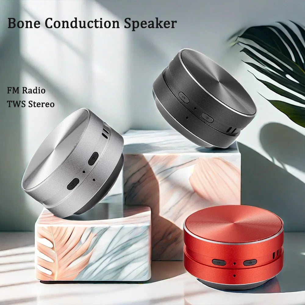 Altavoz Portátil de Conducción Ósea. Conexión bluetooth