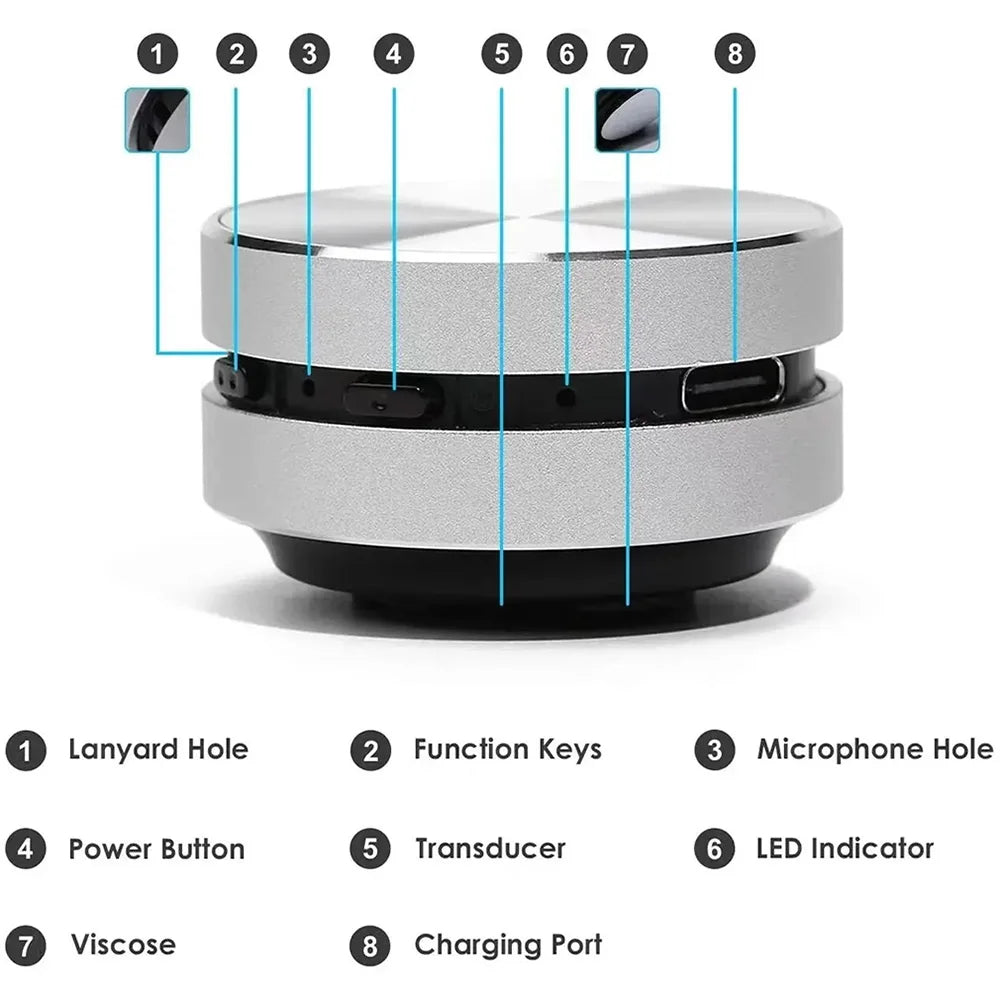 Altavoz Portátil de Conducción Ósea. Conexión bluetooth